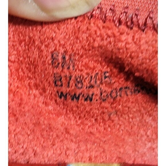 Born Red Leather Ballet Flats Slip on Shoes Size 6 - Picture 10 of 11